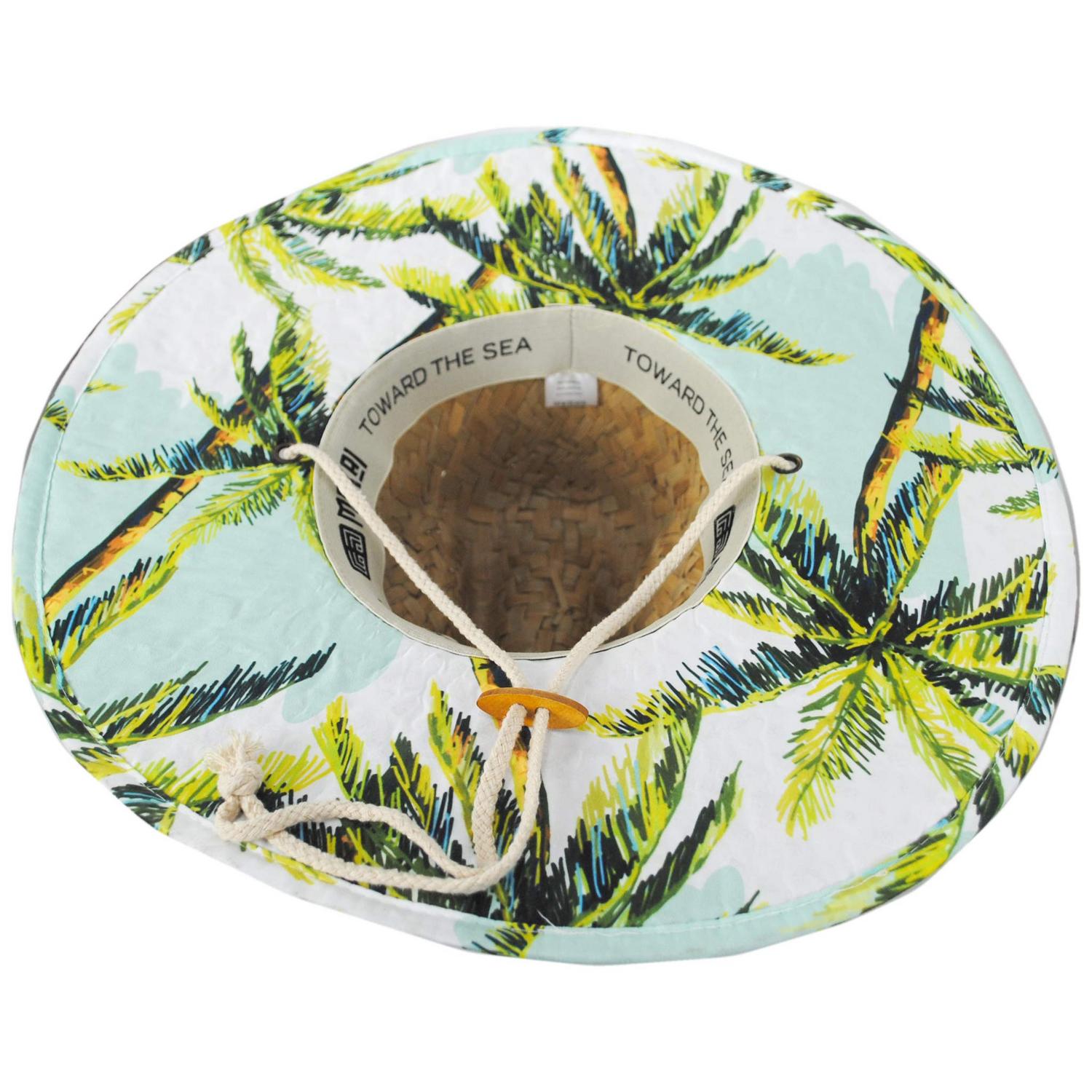 Makai Hat Company | Palm Tree Artisan Rush Straw Lifeguard Hat | 129312 | under | NATURAL