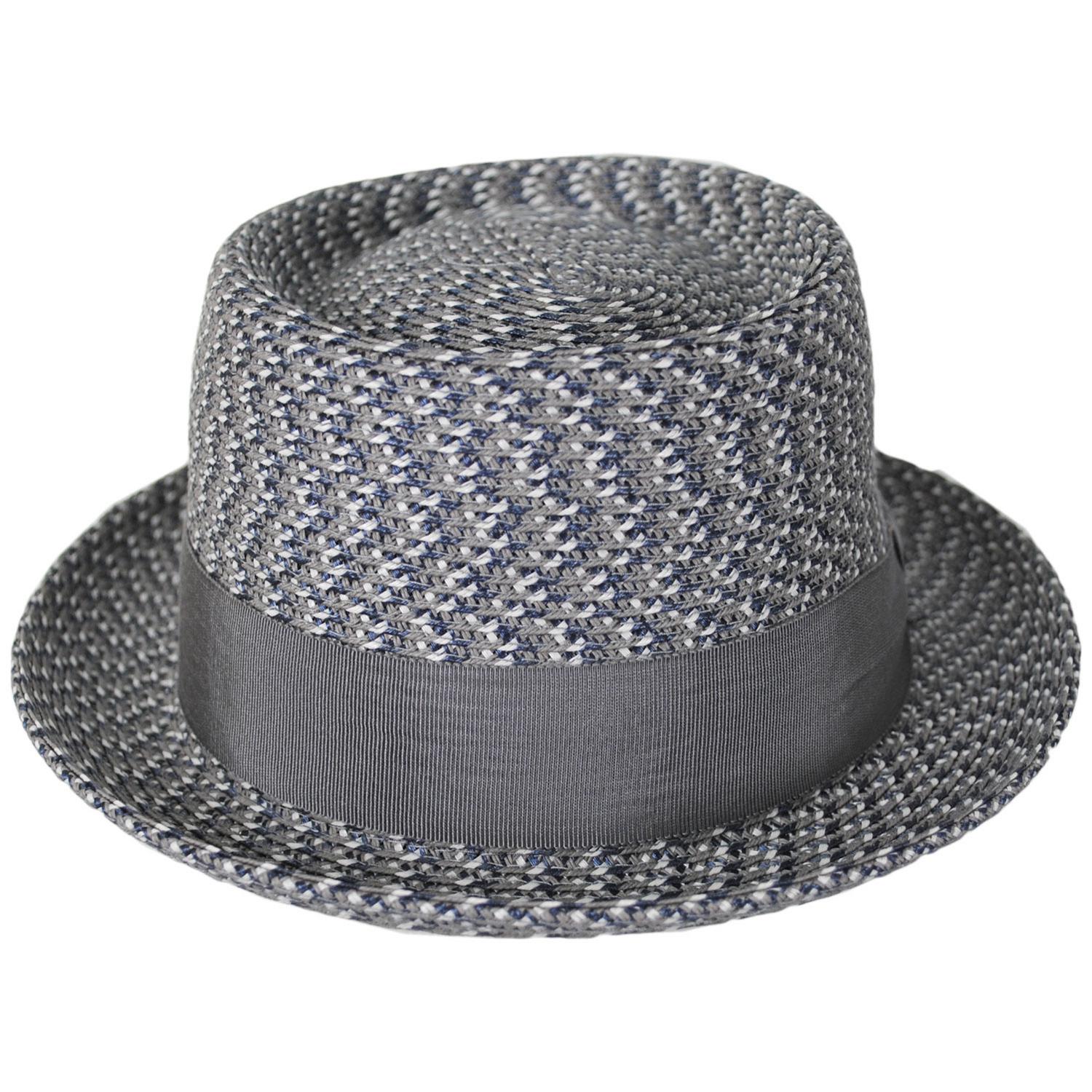 Bailey 1922 | Waits Sewn Braid Straw Pork Pie Hat - Spring | 127798S | front | ASH