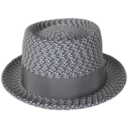 Bailey 1922 | Waits Sewn Braid Straw Pork Pie Hat - Spring | 127798S | front | ASH