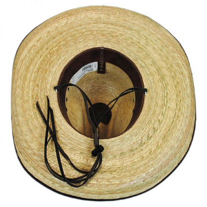 Charlie 1 Horse | Bandito Palm Leaf Straw Gus Hat | 101650 | under | NATURAL/BOUND