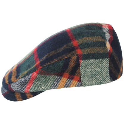 BRIXTON HATS | Century Barrel Plaid Ivy Cap | 161522 | profile | NAVY/GREEN/RED/CREAM
