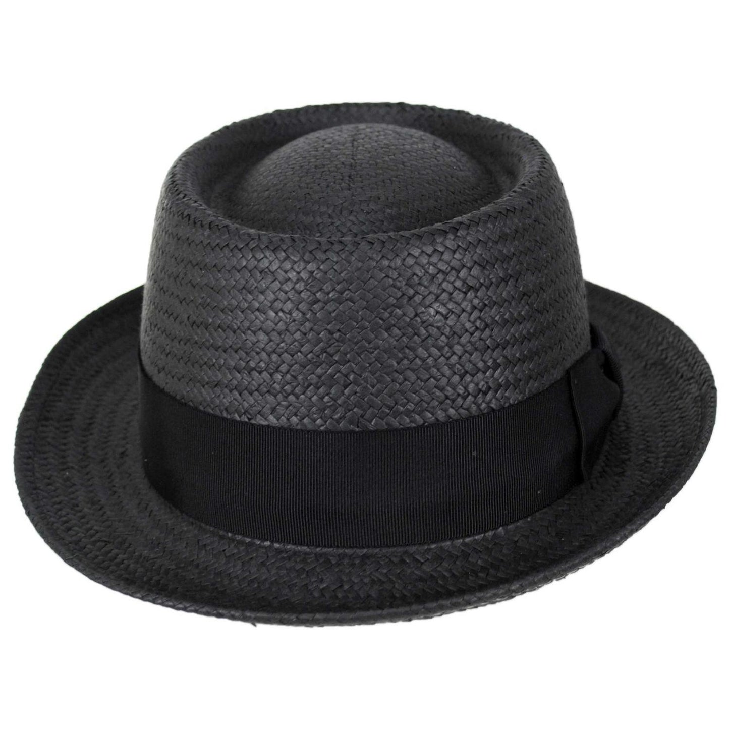 Bailey 1922 | Darron Sun Raindura Straw Pork Pie Hat | 127939 | front | BLACK