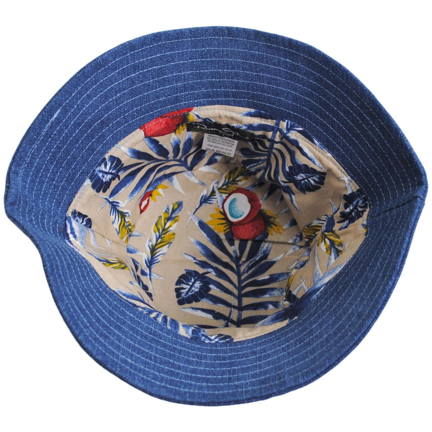 Panama Jack | Fantasia Denim Bucket Hat | 110404 | under | DARK DENIM BLUE