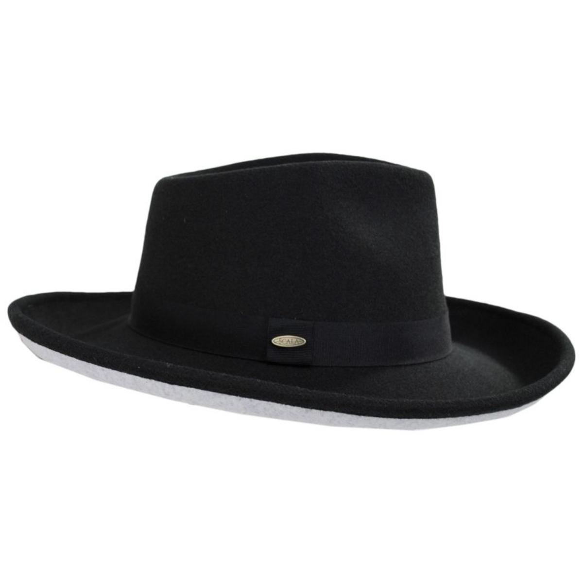 Scala | Dillane ProvatoKnit Rancher Hat | 123440 | profile | BLACK/GREY