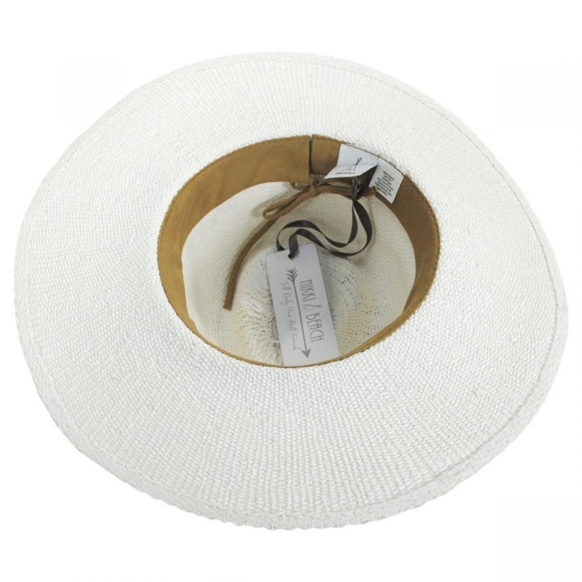 NIKKI BEACH | Monte Carlo Toyo Straw Rancher Hat | 102789 | under | WHITE