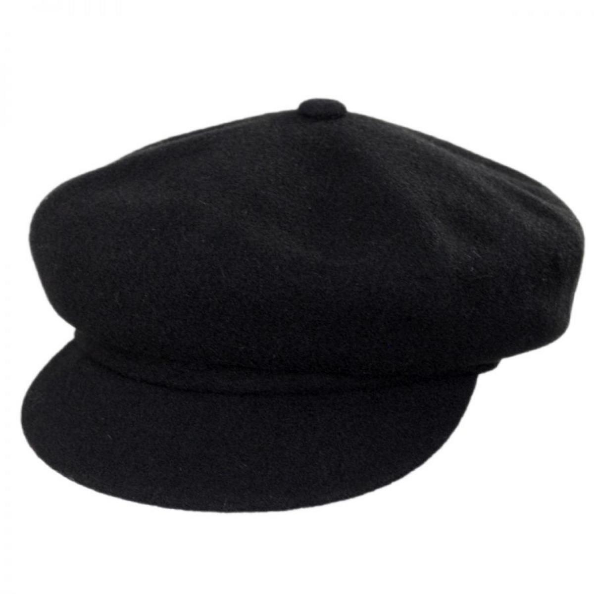 Kangol | Spitfire Wool Newsboy Cap | 160801 | lead | BLACK