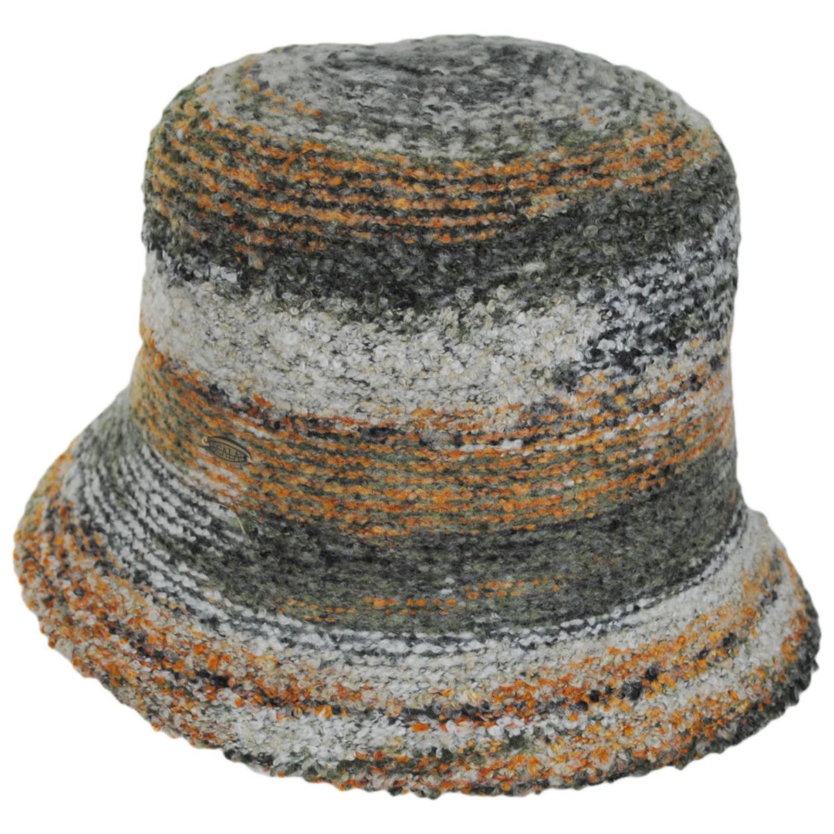 Scala | Buckley Boucle Knit Wool Blend Bucket Hat