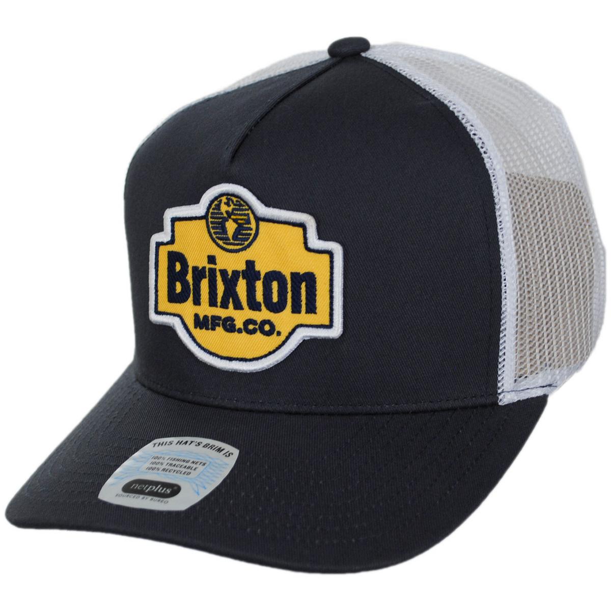 BRIXTON HATS | Genuine Quality MP Trucker Snapback Baseball Cap | 201877 | lead | MOOD INDIGO/WHITE