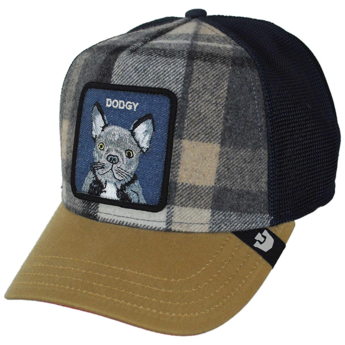 Goorin Bros | Dodgy Flannel Mesh Trucker Snapback Baseball Cap | 200852 | lead | WAX