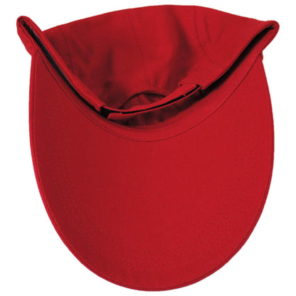 Village Hat Shop | VHS Long Bill Adjustable Baseball Cap | 222440 | under | RED