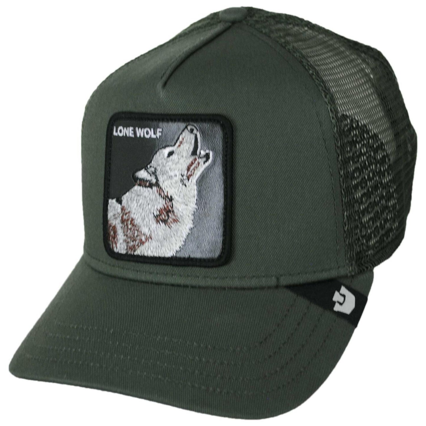 Goorin Bros | Lone Wolf Mesh Trucker Snapback Baseball Cap | 200379 | lead | PALM