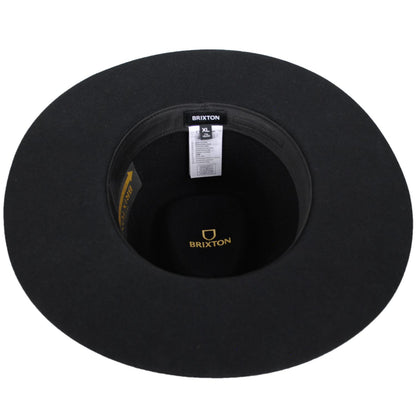 BRIXTON HATS | Sonoran Wool Felt Western Rancher Hat | 135676 | under | BLACK