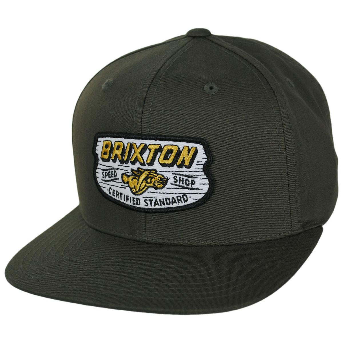 BRIXTON HATS | Clayburn MP Snapback Baseball Cap | 201840 | lead | MOSS