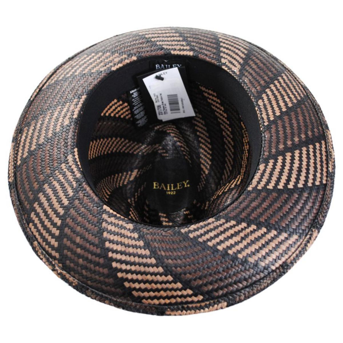 Bailey 1922 | Giles Panama Straw Fedora Hat | 127734 | under | OAK