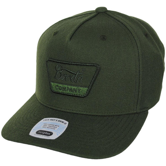 BRIXTON HATS | Linwood NetPlus MP Snapback Baseball Cap - Moss/Moss | 201802 | lead | MOSS/MOSS