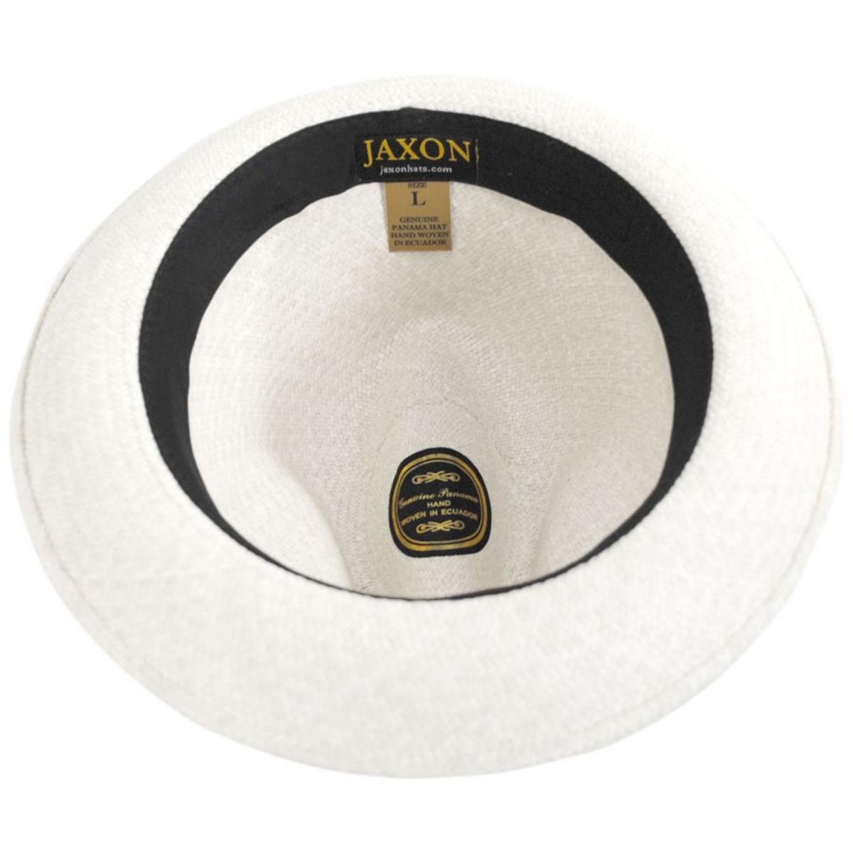 Jaxon Hats | Panama Straw Trilby Fedora Hat | 127106 | under | BLEACH