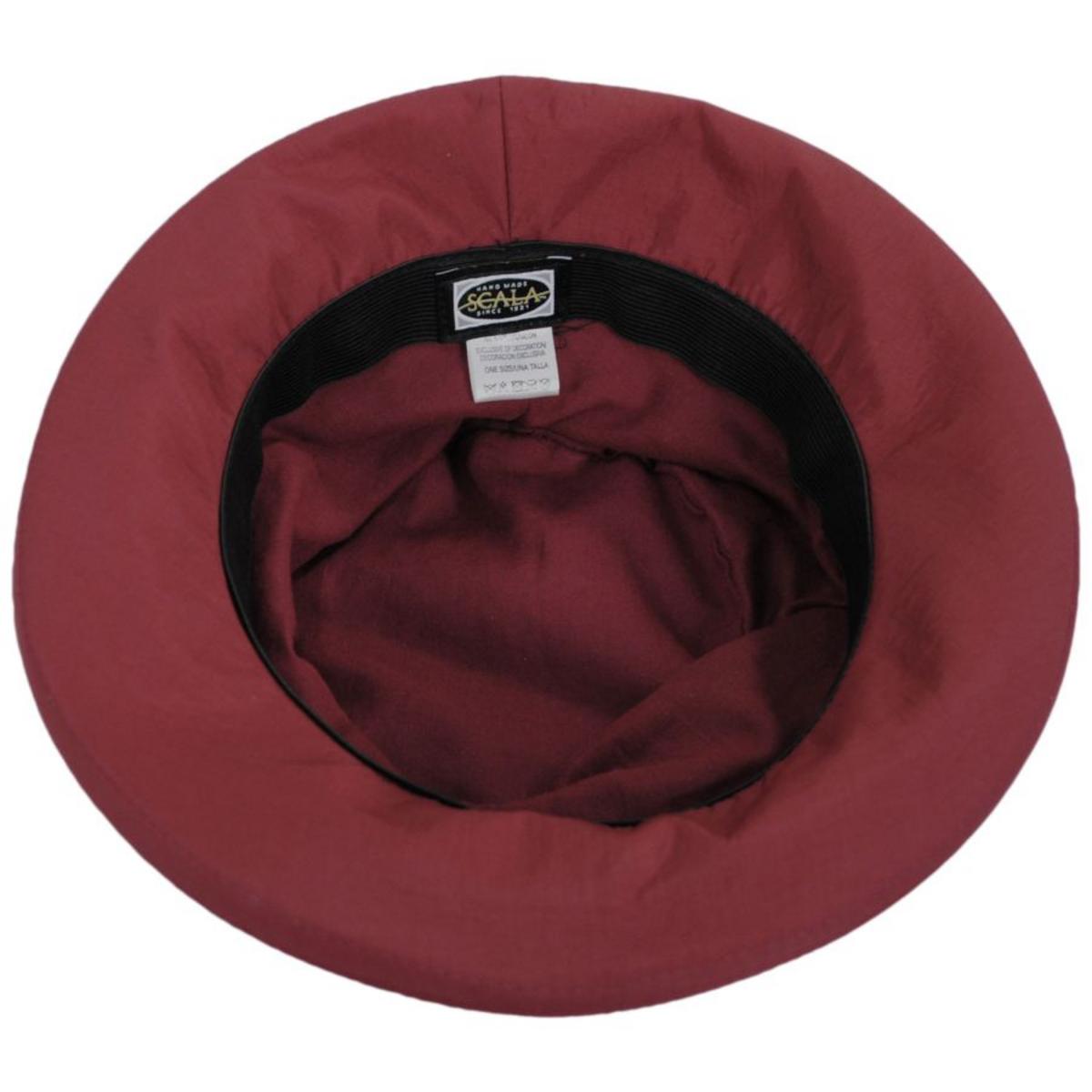 Scala | Hanover Cloche Rain Hat | 106408 | under | RED