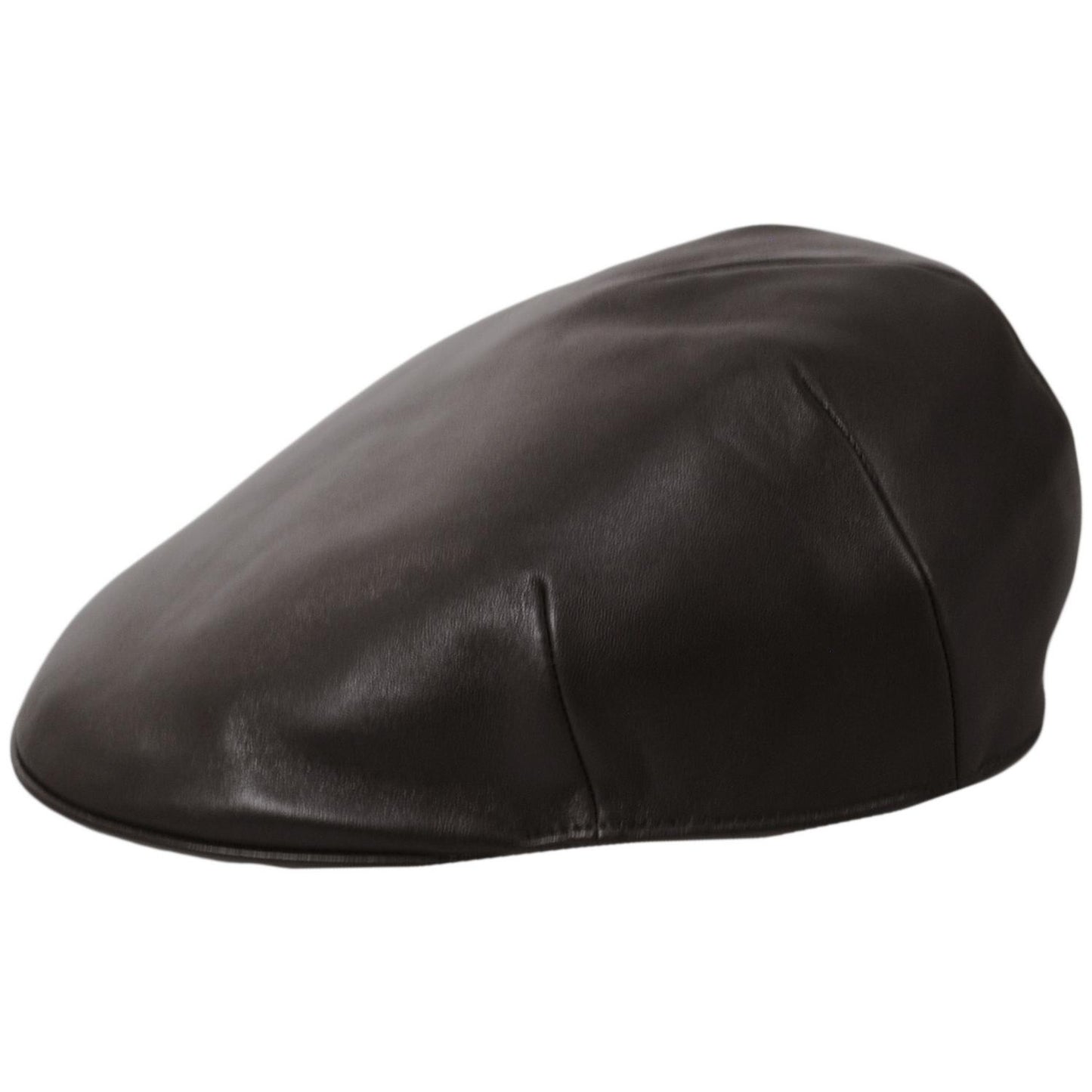 Stefeno Hats | Lambskin Luxe Ascot Cap | 171503 | profile | BROWN