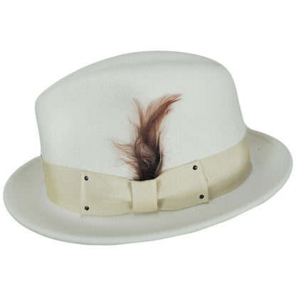 Bailey 1922 | Tino Wool LiteFelt Trilby Fedora Hat | 130008 | profile | CHALK