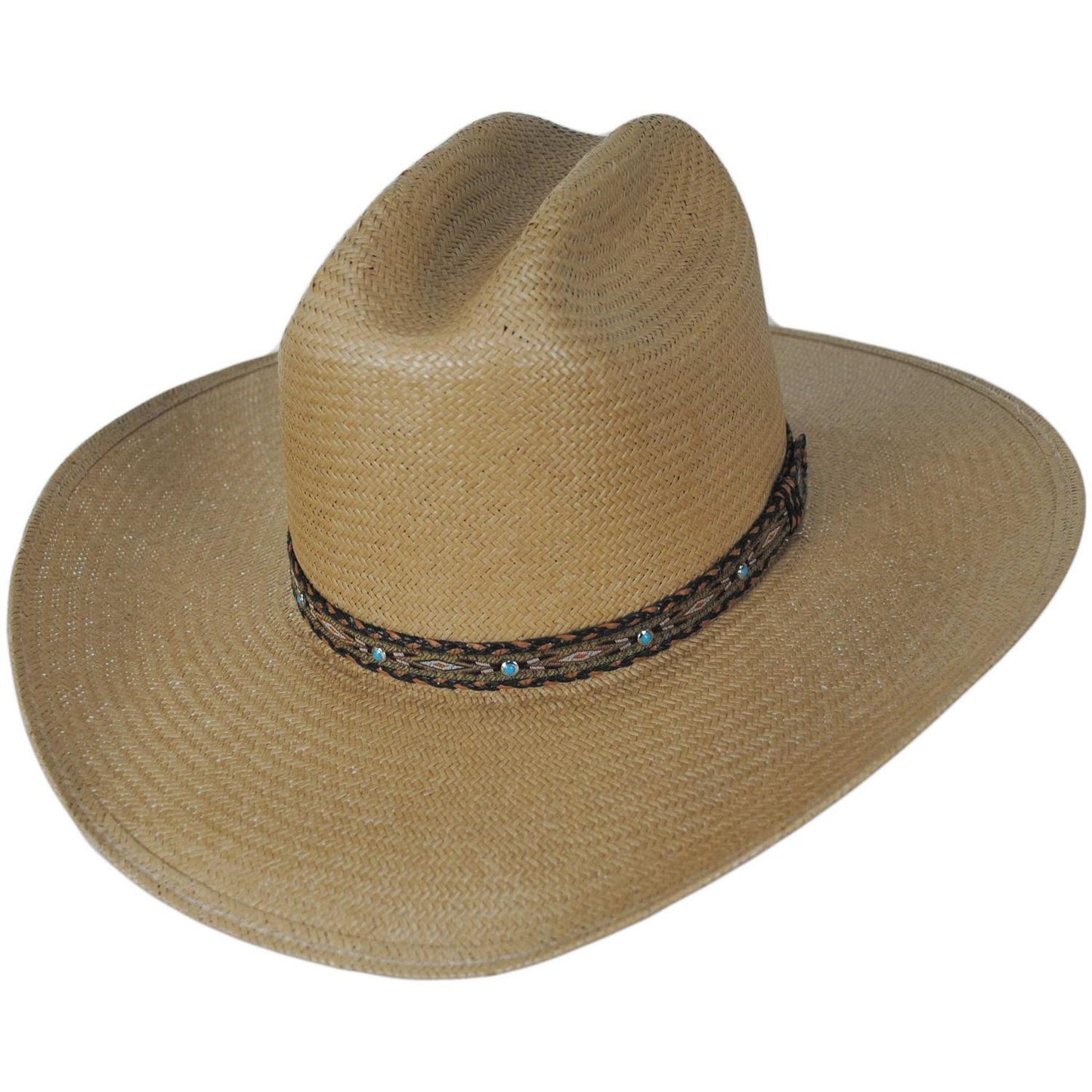 Stetson | Ashby Shantung Straw Western Hat | 127063 | lead | TAN