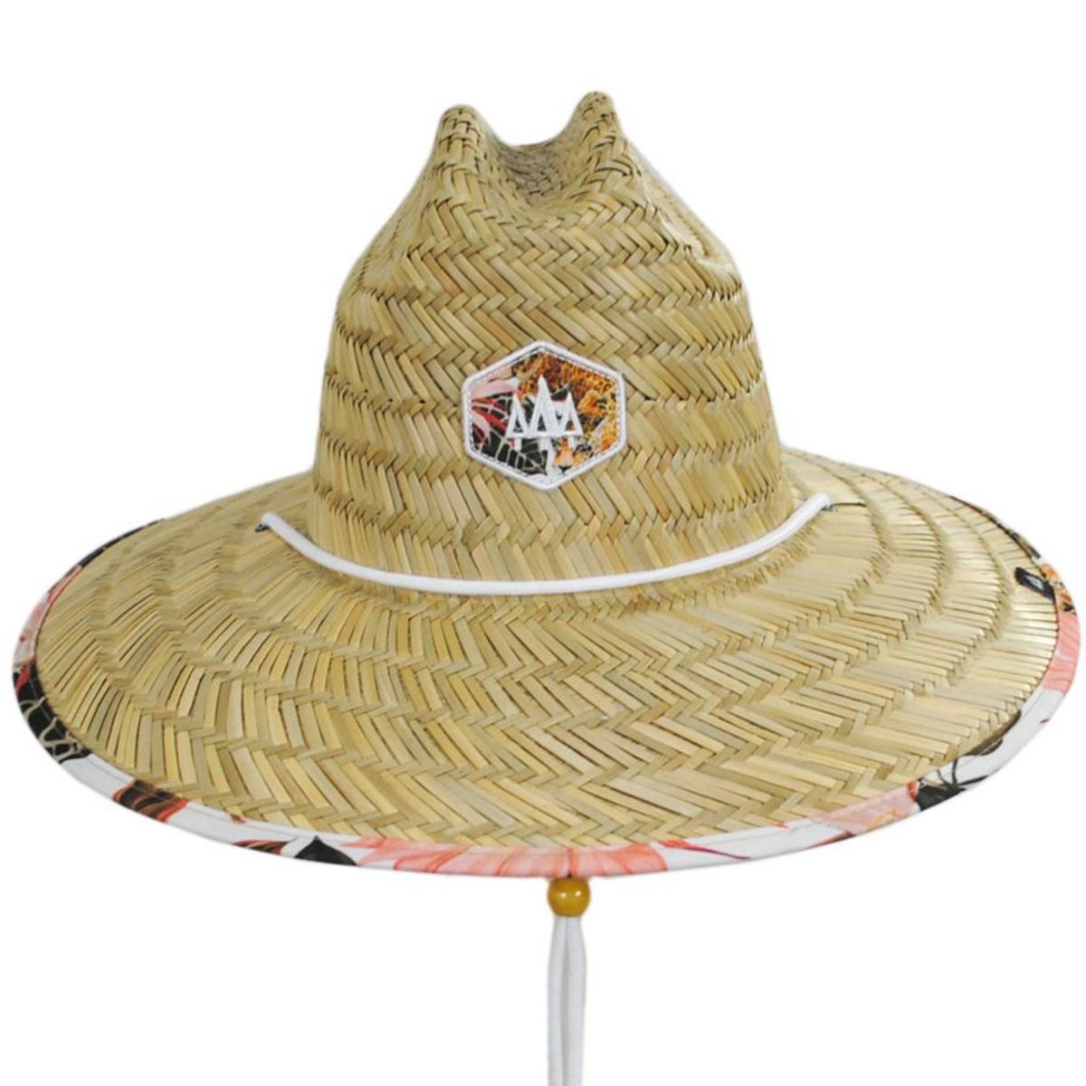 Hemlock Hat Co. | Maya Rush Straw Lifeguard Hat | 129595 | front | NATURAL