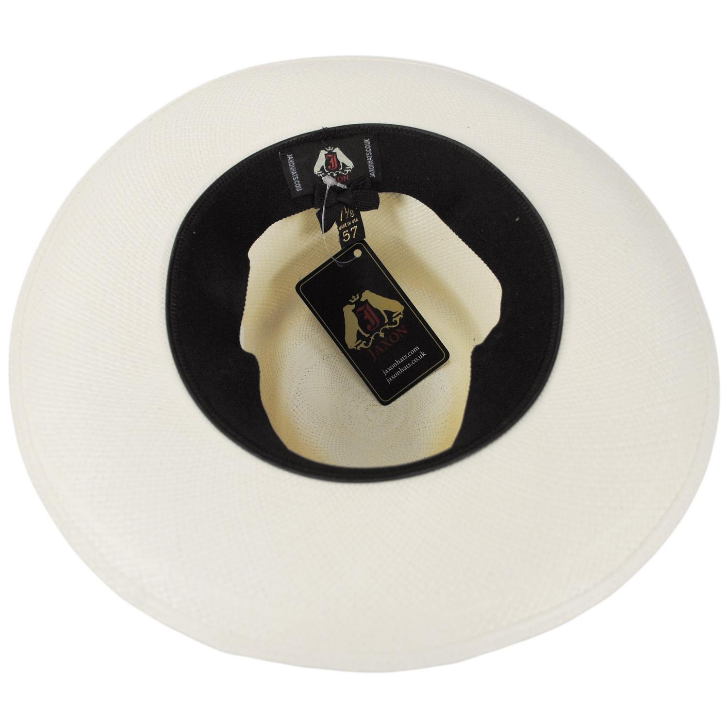 Jaxon Hats | Slicker Grade 8 Panama Straw Fedora Hat | 127151 | under | BLEACH
