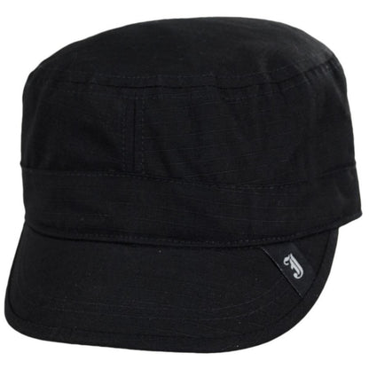 Jaxon Hats | Ripstop Cotton Cadet Cap | 222399 | lead | BLACK