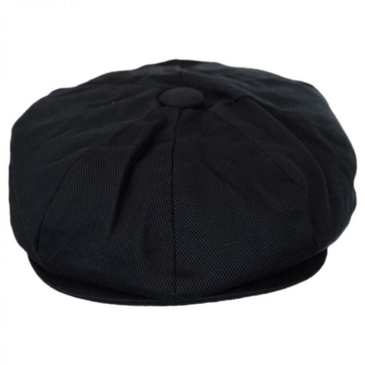 Jaxon Hats | Kid's Cotton Newsboy Cap | 512103 | front | NAVY BLUE