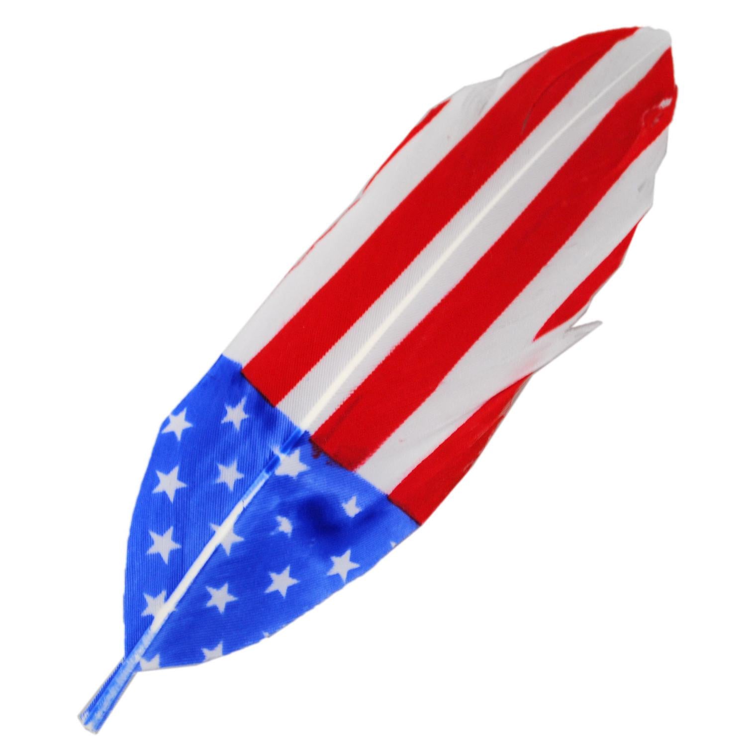 Capas Headwear | USA 250th Anniversary Side Feather | 602001 | lead | RED/WHITE/BLUE