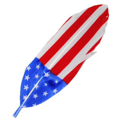 Capas Headwear | USA 250th Anniversary Side Feather | 602001 | lead | RED/WHITE/BLUE