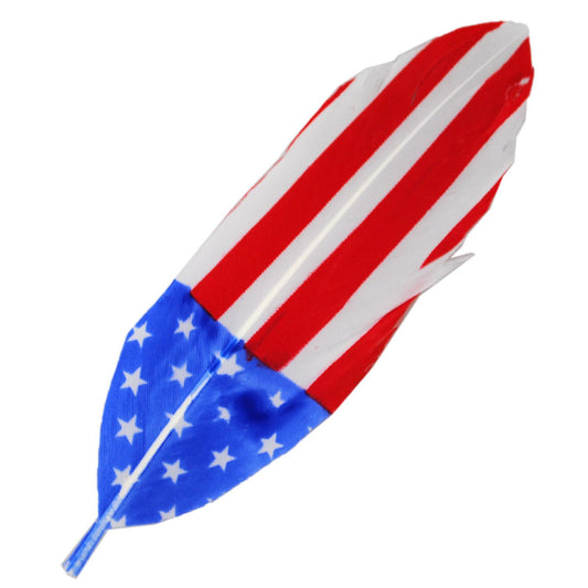 Capas Headwear | USA 250th Anniversary Side Feather | 602001 | lead | RED/WHITE/BLUE