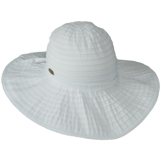Panama Jack | Danio Ribbon Swinger Sun Hat | 110400 | lead | WHITE