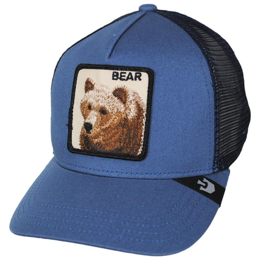 Goorin Bros | Grizzly Bear Trucker Snapback Baseball Cap | 200388 | lead | BLUE