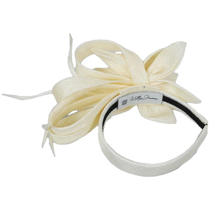 Kathy Jeanne | Jada Sinamay Straw Fascinator Hat | 122428 | under | IVORY