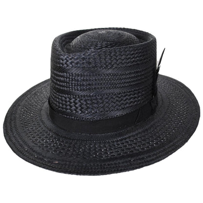 Bailey 1922 | Alix Panama Straw Fedora Hat | 127749 | lead | BLACK