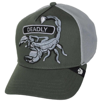 Goorin Bros | Classic Rocker Deadly Mesh Trucker Snapback Baseball Cap | 200793 | lead | PALM