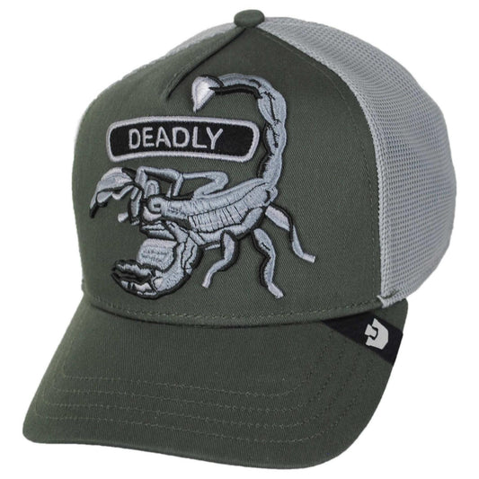 Goorin Bros | Classic Rocker Deadly Mesh Trucker Snapback Baseball Cap | 200793 | lead | PALM