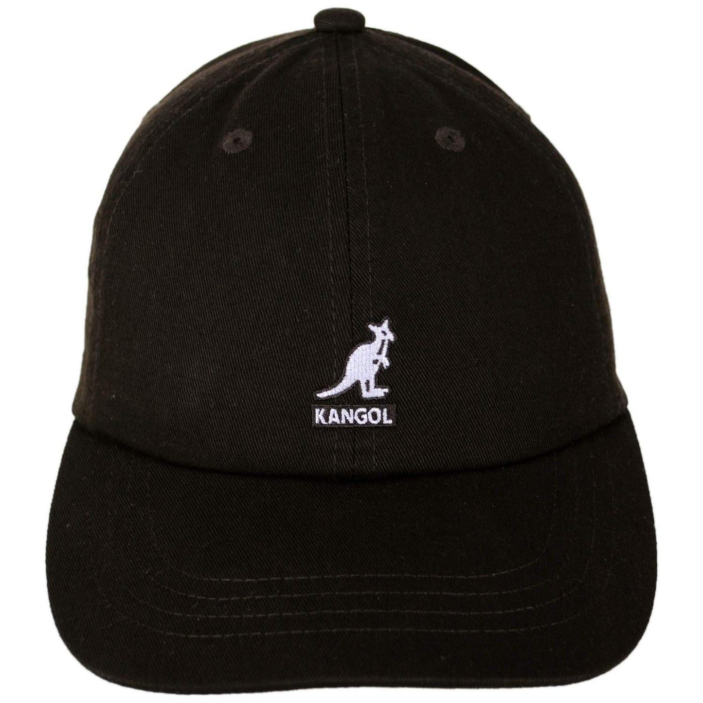 Kangol | Washed Cotton Strapback Baseball Cap Dad Hat - Fashion Colors | 201173A | front | COFFEE BEAN