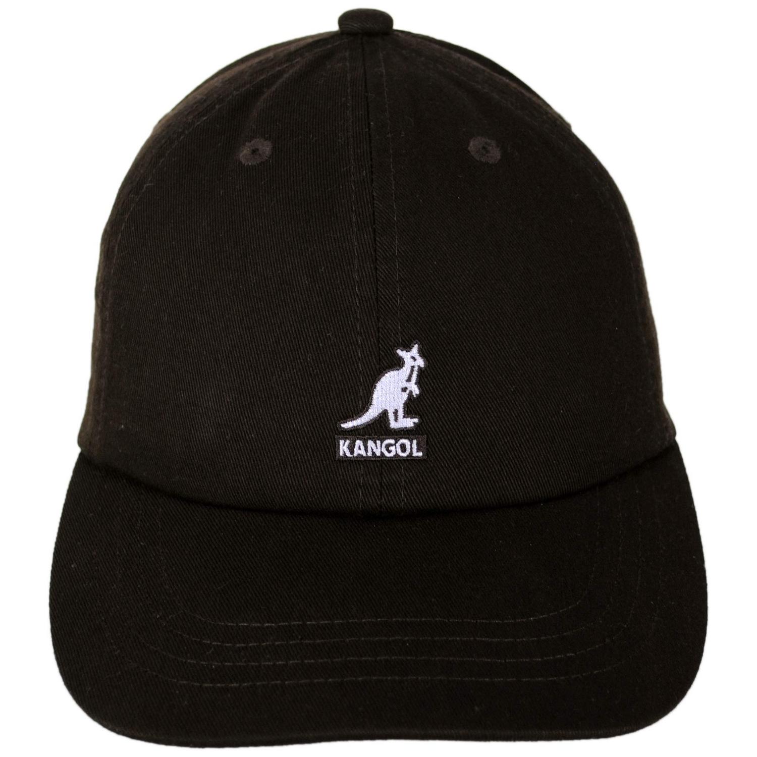 Kangol | Washed Cotton Strapback Baseball Cap Dad Hat - Fashion Colors | 201173A | front | COFFEE BEAN