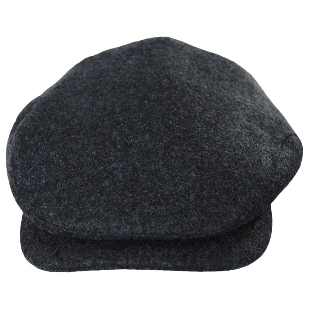 Baskerville Hat Company | Wholesale Grantham Melange Wool Ivy Cap B2B Pre-Pack | B2B167657 | front | CHARCOAL