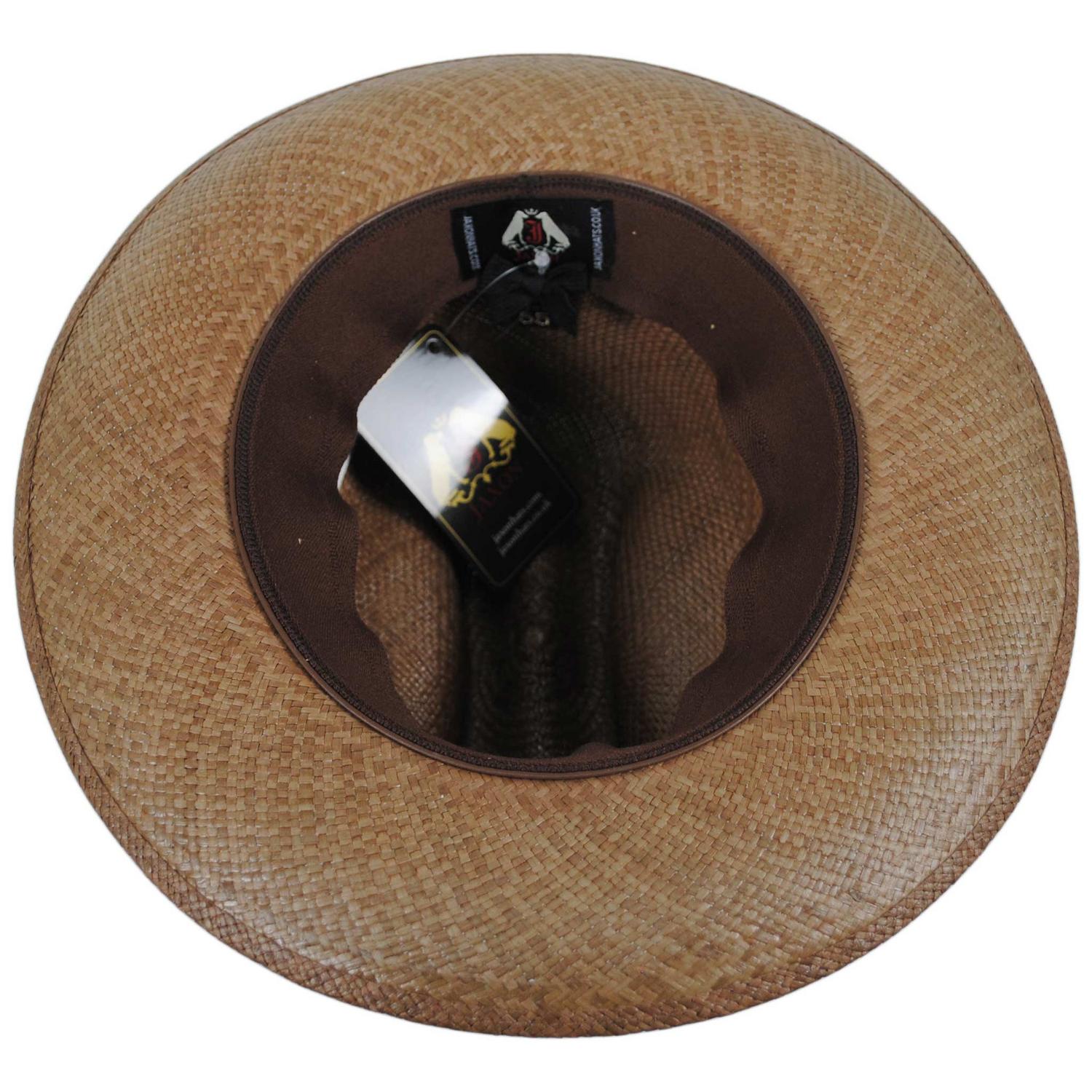 Jaxon Hats | Open Road Grade 8 Panama Straw Western Hat | 127150 | under | WALNUT