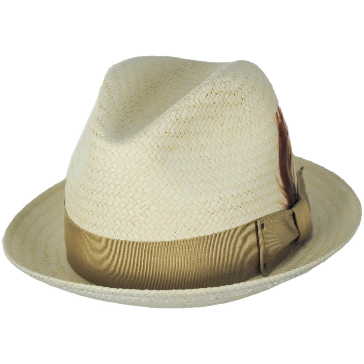 Bailey 1922 | Tino Sun Raindura Straw Fedora Hat | 127942 | lead | TAN