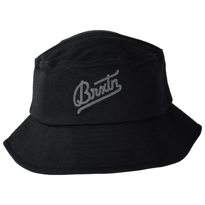 BRIXTON HATS | Eldon Cotton Packable Bucket Hat | 185560 | front | BLACK