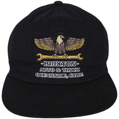 BRIXTON HATS | Repair HP Snapback Baseball Cap | 201837 | front | BLACK