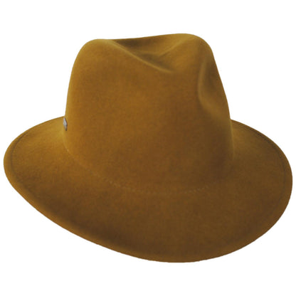 Betmar | Cali Wool LiteFelt Fedora Hat | 123174 | lead | CITRON