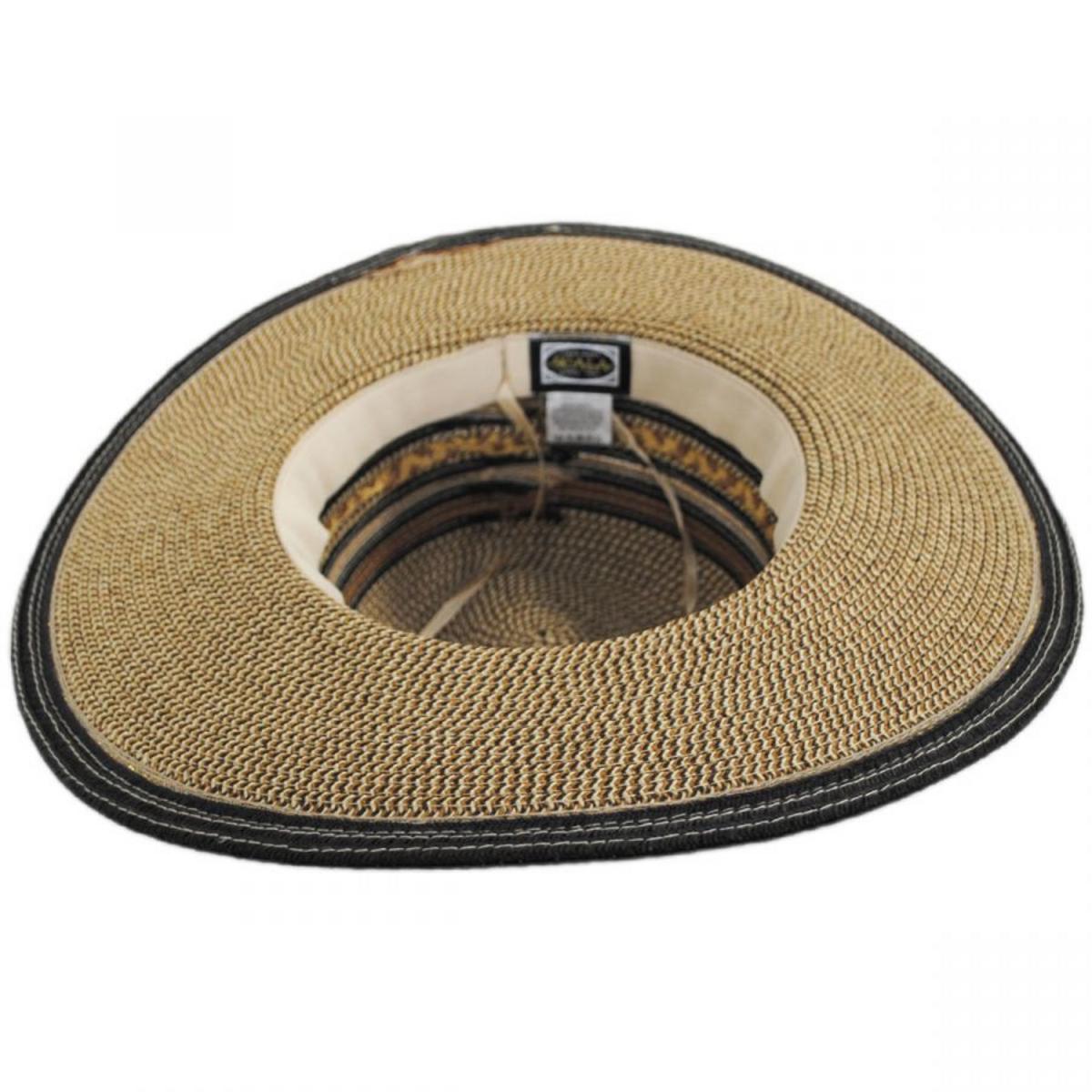 Scala | Alento Braided Toyo Straw Blend Fedora Hat | 101374 | under | MULTI