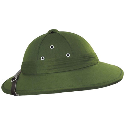 Village Hat Shop | French Pith Helmet | 155800 | profile | OLIVE GREEN