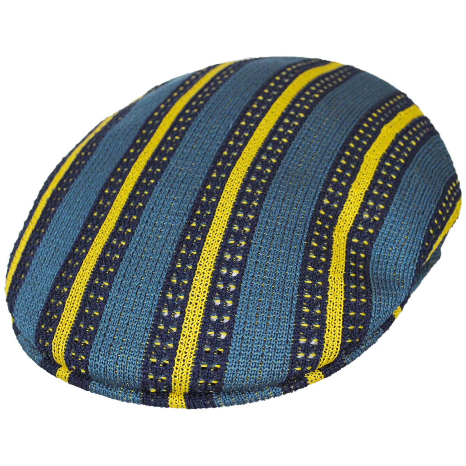 Kangol | Resort Stripe 504 Ivy Cap | 160846 | lead | CELESTIAL TEAL MULTI