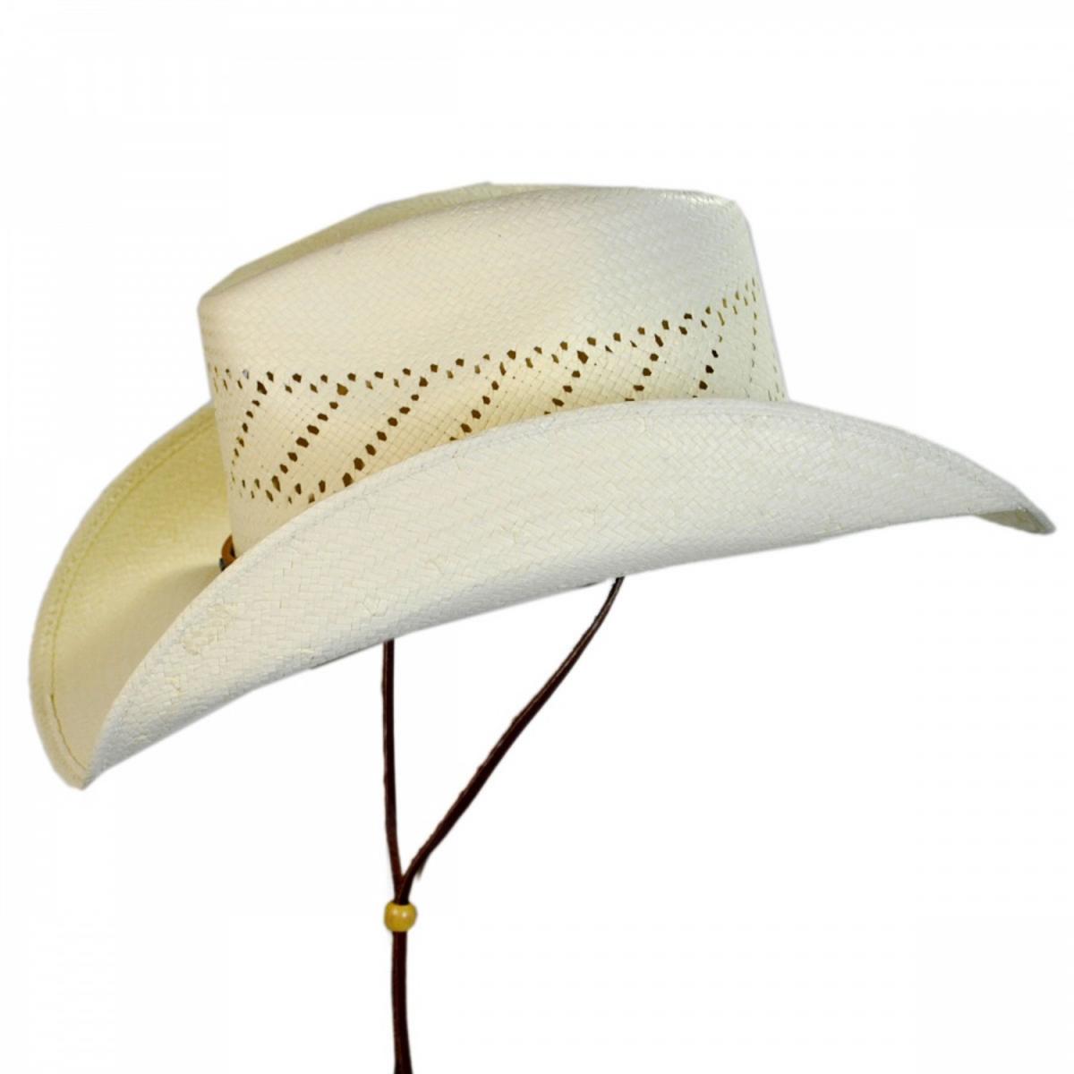 Stetson | Santa Fe Shantung Straw Cowboy Hat | 126937 | profile | NATURAL