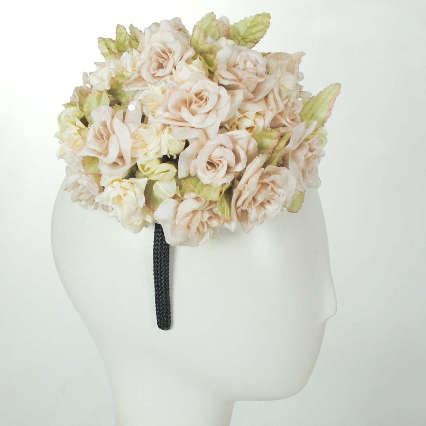 Kathy Jeanne | Rose Bouquet Fascinator | 122461 | profile | IVORY